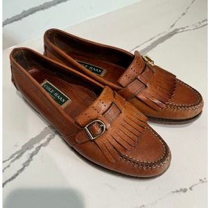 Cole Haan Brown Leather Penny Loafers